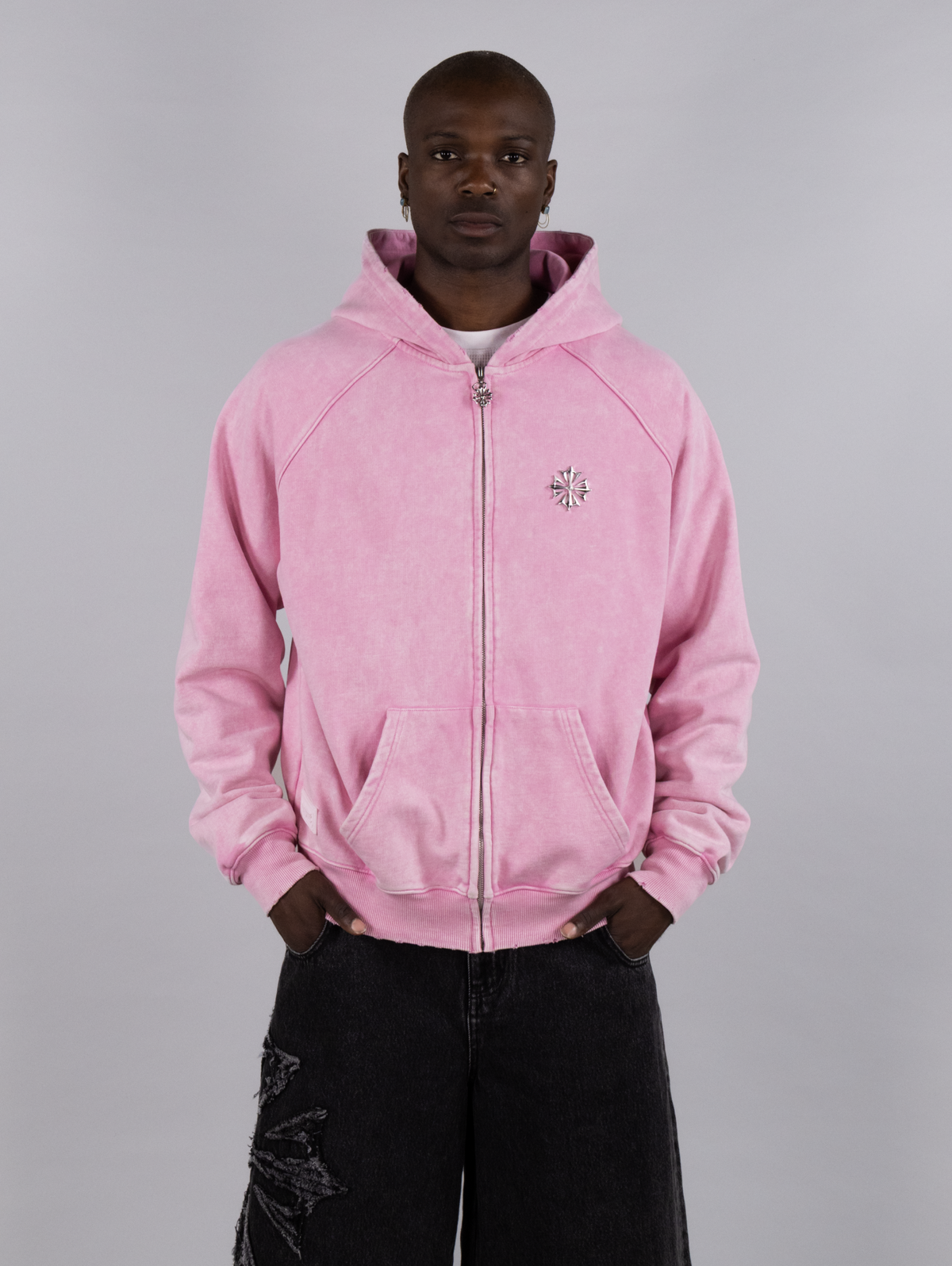 Relic Pink Zip Hoodie