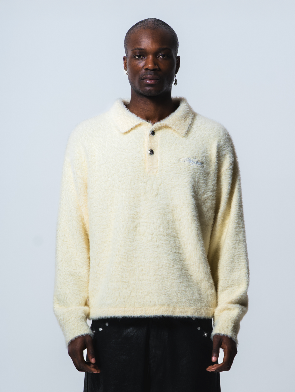 Mohair Polo Cream