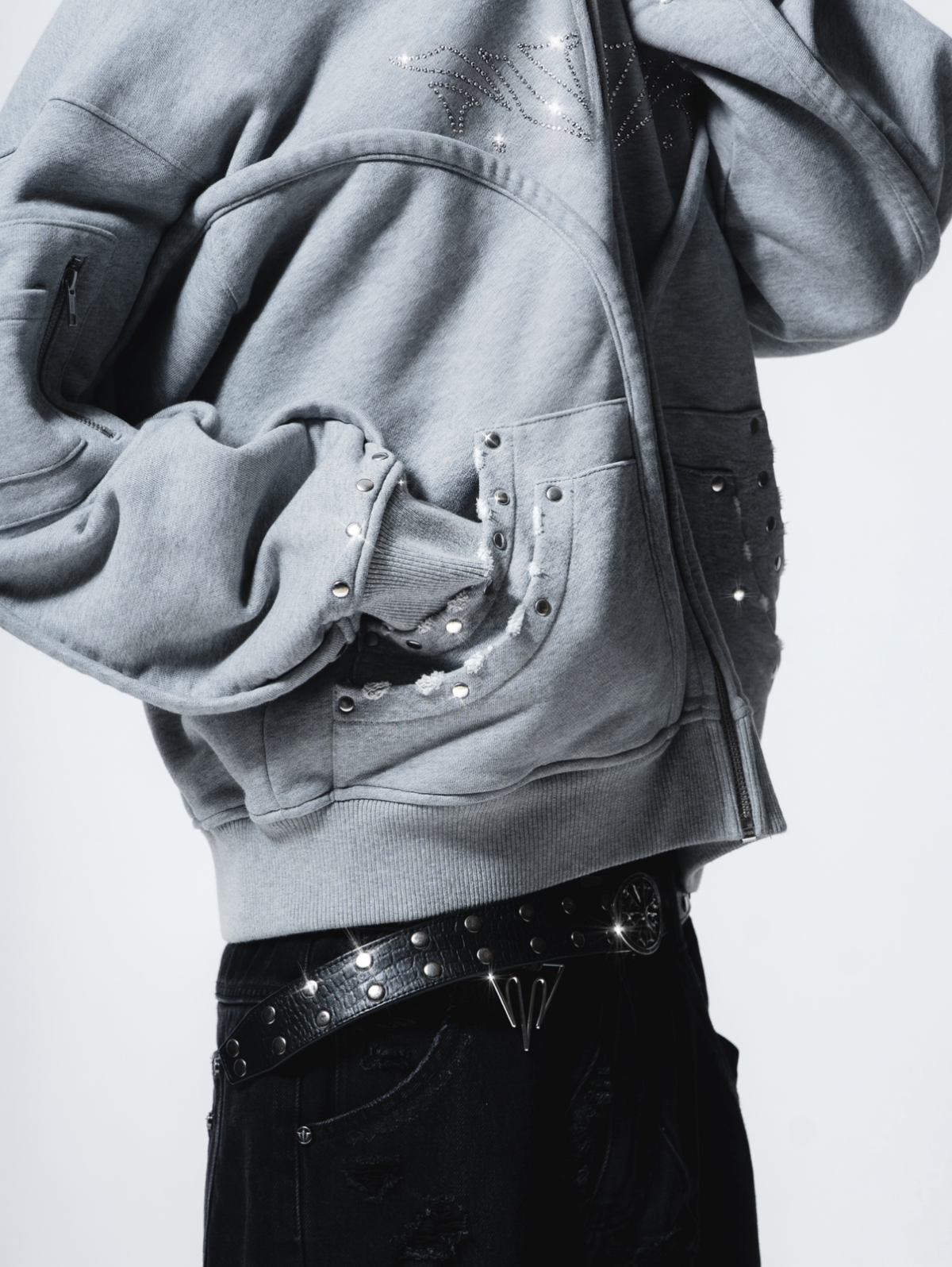 Fur Phantom Hoodie Grey