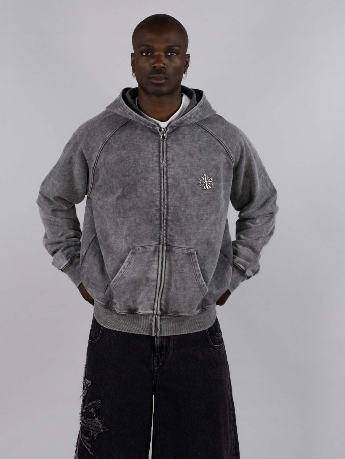 Relic Grey Zip Hoodie