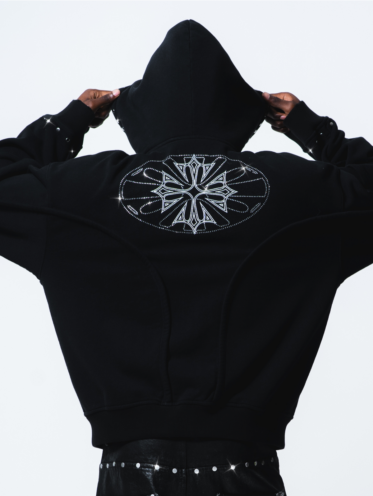 Fur Phantom Hoodie Black