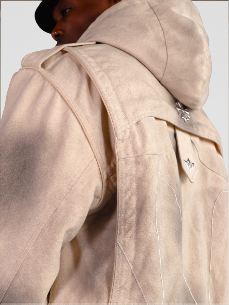 Forged Sand Denim Bomber