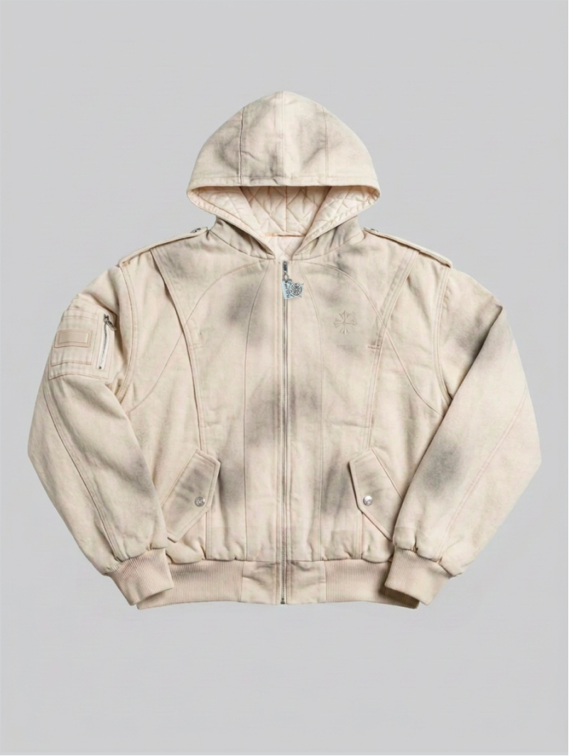 Forged Sand Denim Bomber